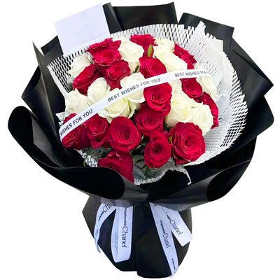 嘉兴28朵玫瑰花混搭，充满爱的温暖